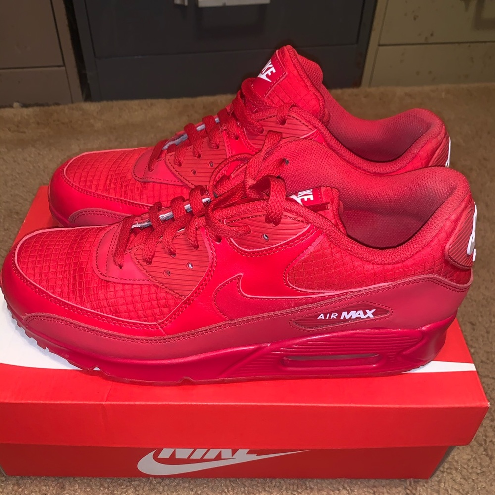 Nike red airmax 90s